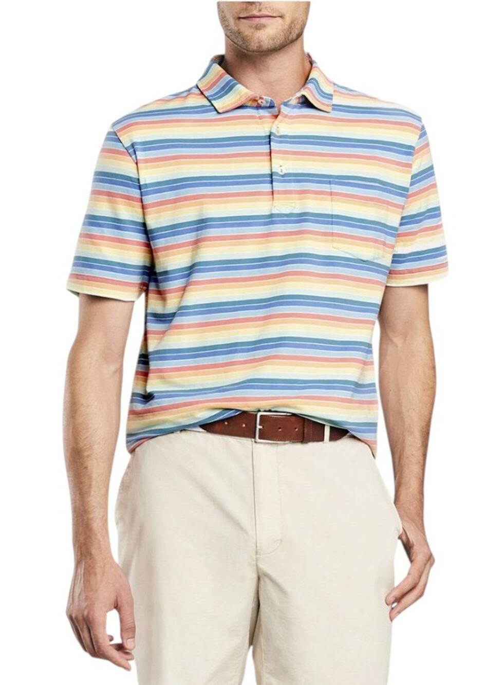 Peter Millar Men's Cannon Beach Striped Polo Shirt